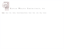 Tablet Screenshot of kevinwolfearchitect.com